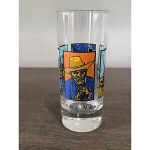 Vintage “Spirits” By Vincent Van Gough Glass Art Highball Drinking Glass Barware